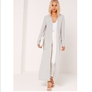 Missguided Frayed Hem Duster Coat 🧥